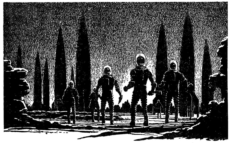 Illustration for article titled This Vintage Science Fiction Magazine Art Is Worth Geeking Out Over